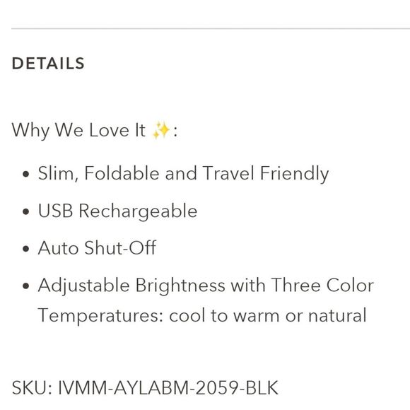 Impressions AylaSlim Tri-Tone LED Makeup Mirror - Picture 6 of 8